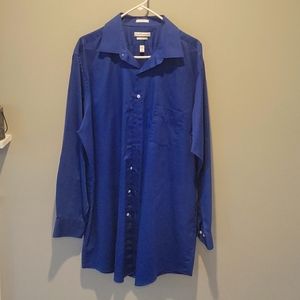 Van Heusen Mens Long sleeve button down Dark blue